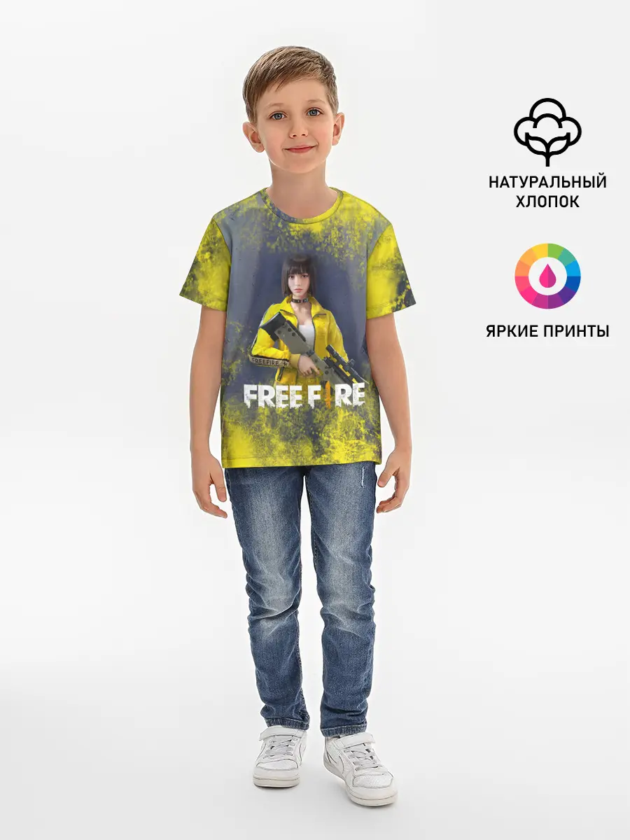 Детская базовая футболка / GARENA FREEFIRE | БАТЛГРАУНД (Z)