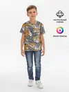 Детская базовая футболка / Тигры и зебры