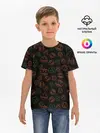 Детская базовая футболка / Хэллоуин тыквы и корона