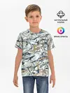 Детская базовая футболка / Узор красками