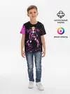 Детская базовая футболка / Кира джоджо фиолетовые брызги