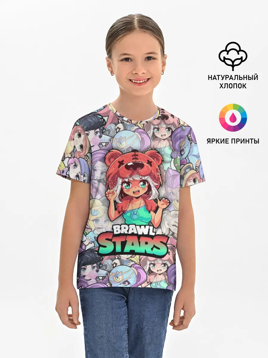 Детская базовая футболка / BrawlStars Girls