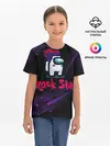 Детская базовая футболка / Among Us Rock Star