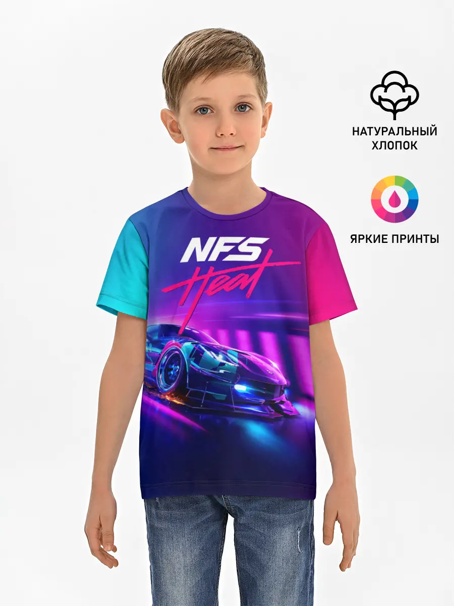 Детская базовая футболка / NEED FOR SPEED - HEAT (2019)