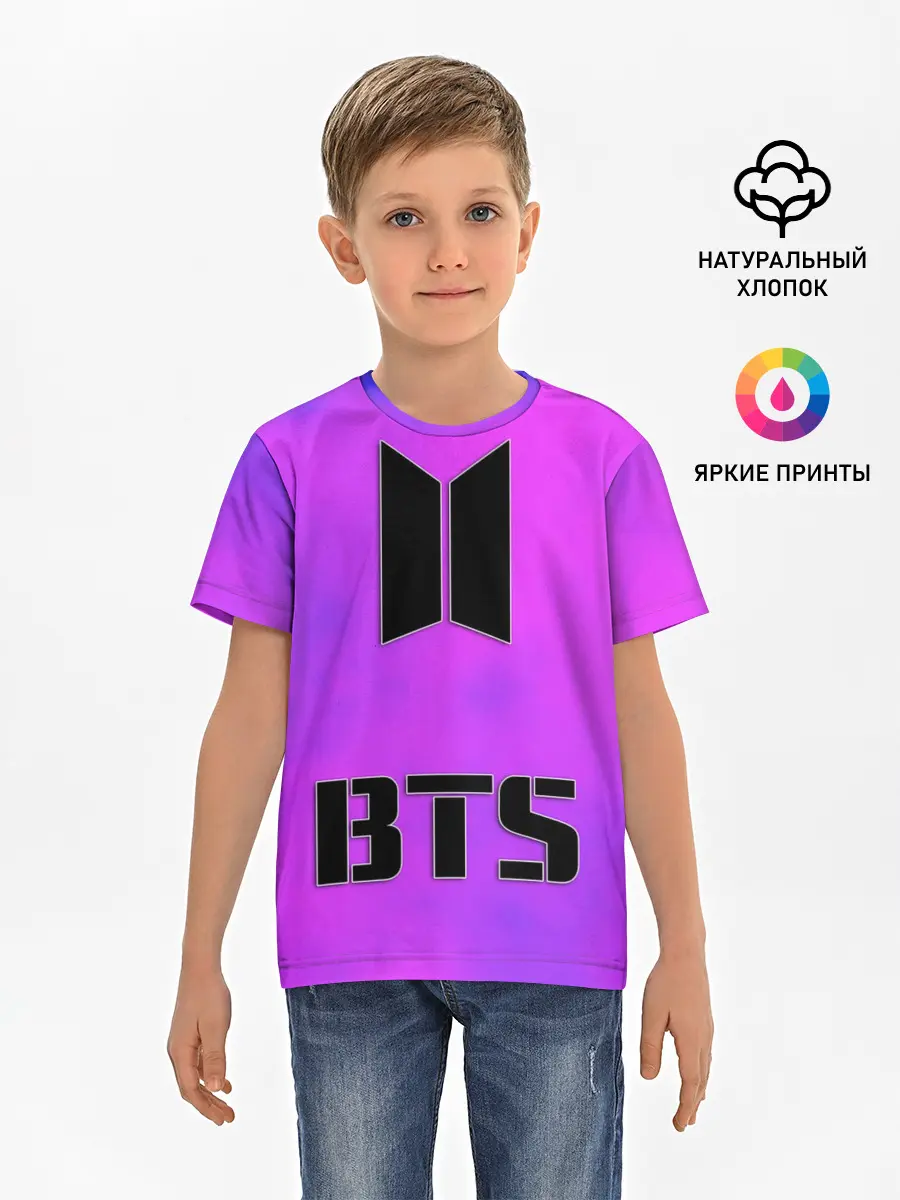 Детская базовая футболка / BTS ЮЖНОКОРЕЙСКИЙ БОЙБЕНД