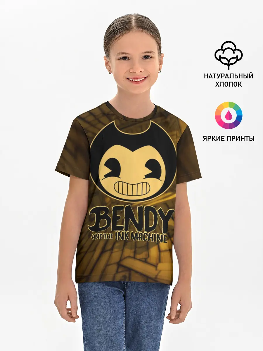 Детская базовая футболка / Bendy and the ink machine (33)