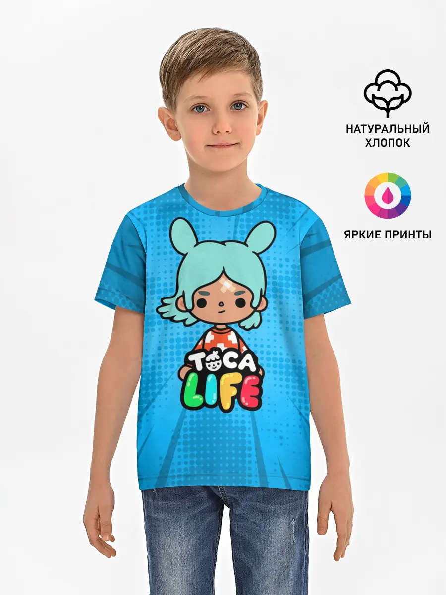 Детская базовая футболка / Toca Boca game | Тока бока Рита