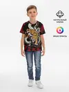 Детская базовая футболка / Японский Тигр(иероглиф сзади)
