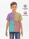 Детская базовая футболка / Burlap Patchwork