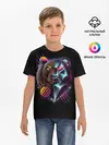 Детская базовая футболка / RETRO CYBER BEAR