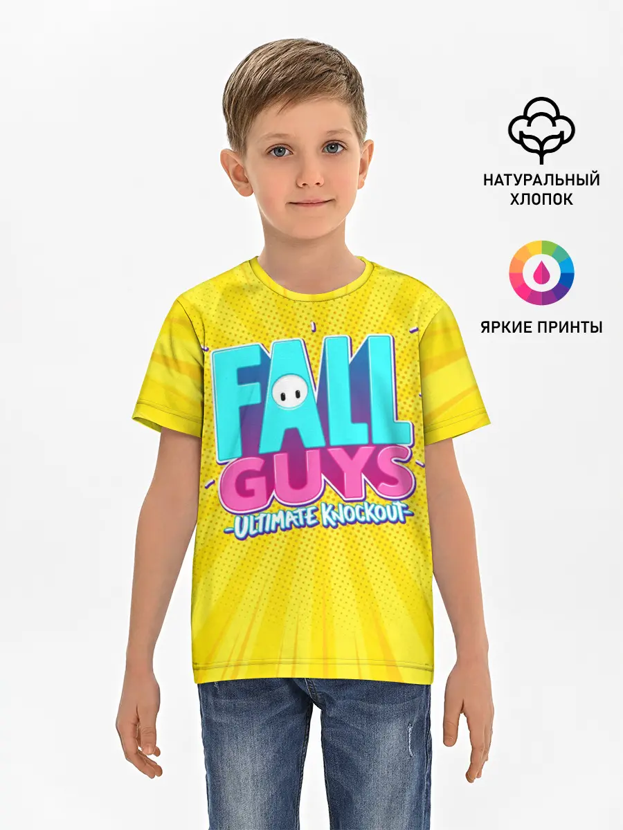 Детская базовая футболка / Fall Guys