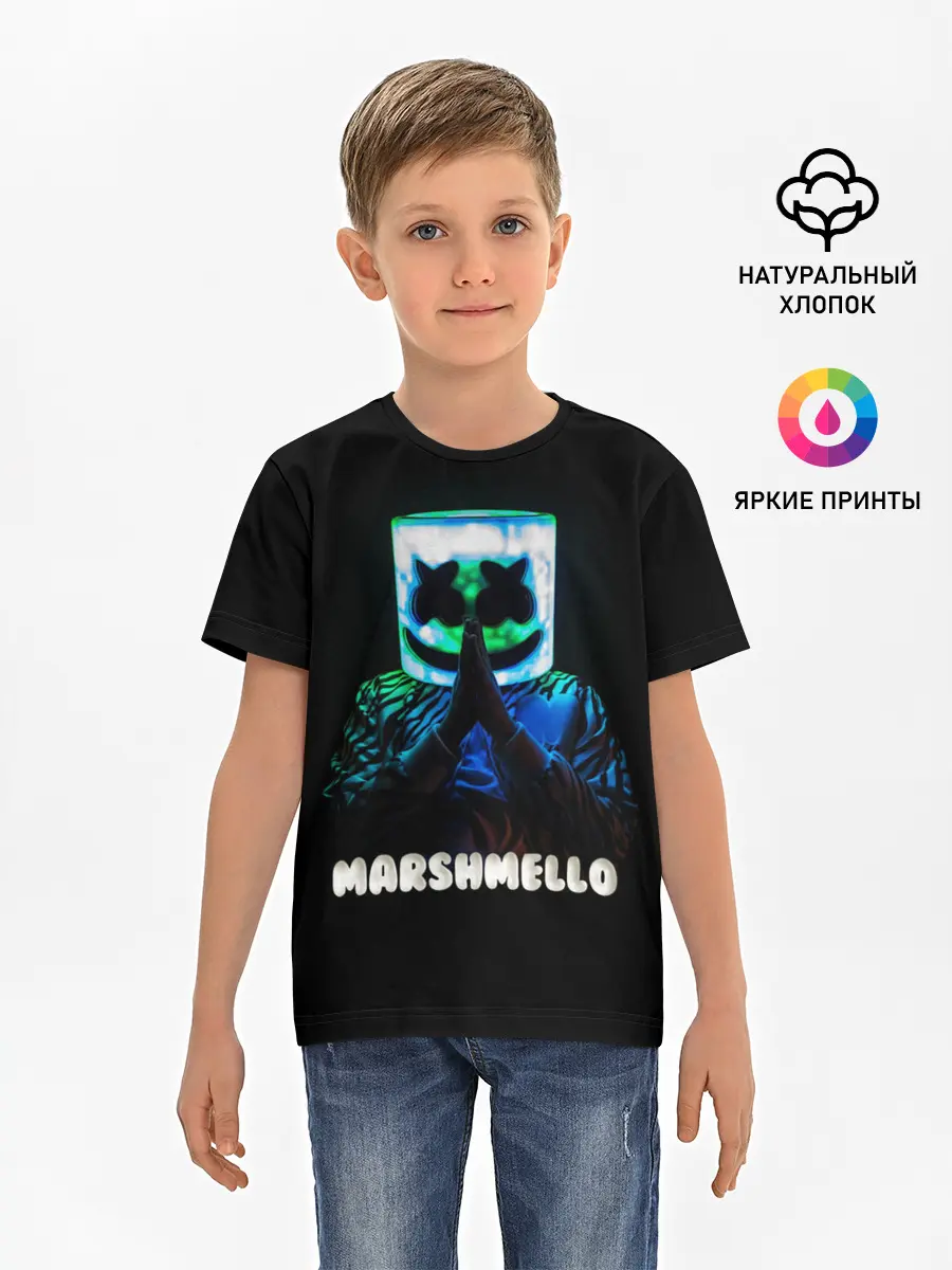 Детская базовая футболка / Marshmello