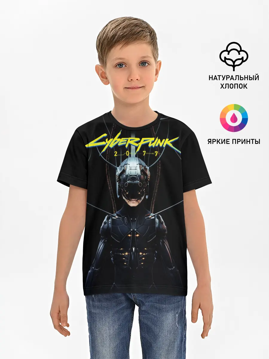 Детская базовая футболка / Cyberpunk 2077