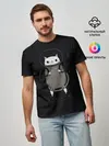 Мужская базовая футболка / Кот космонавт