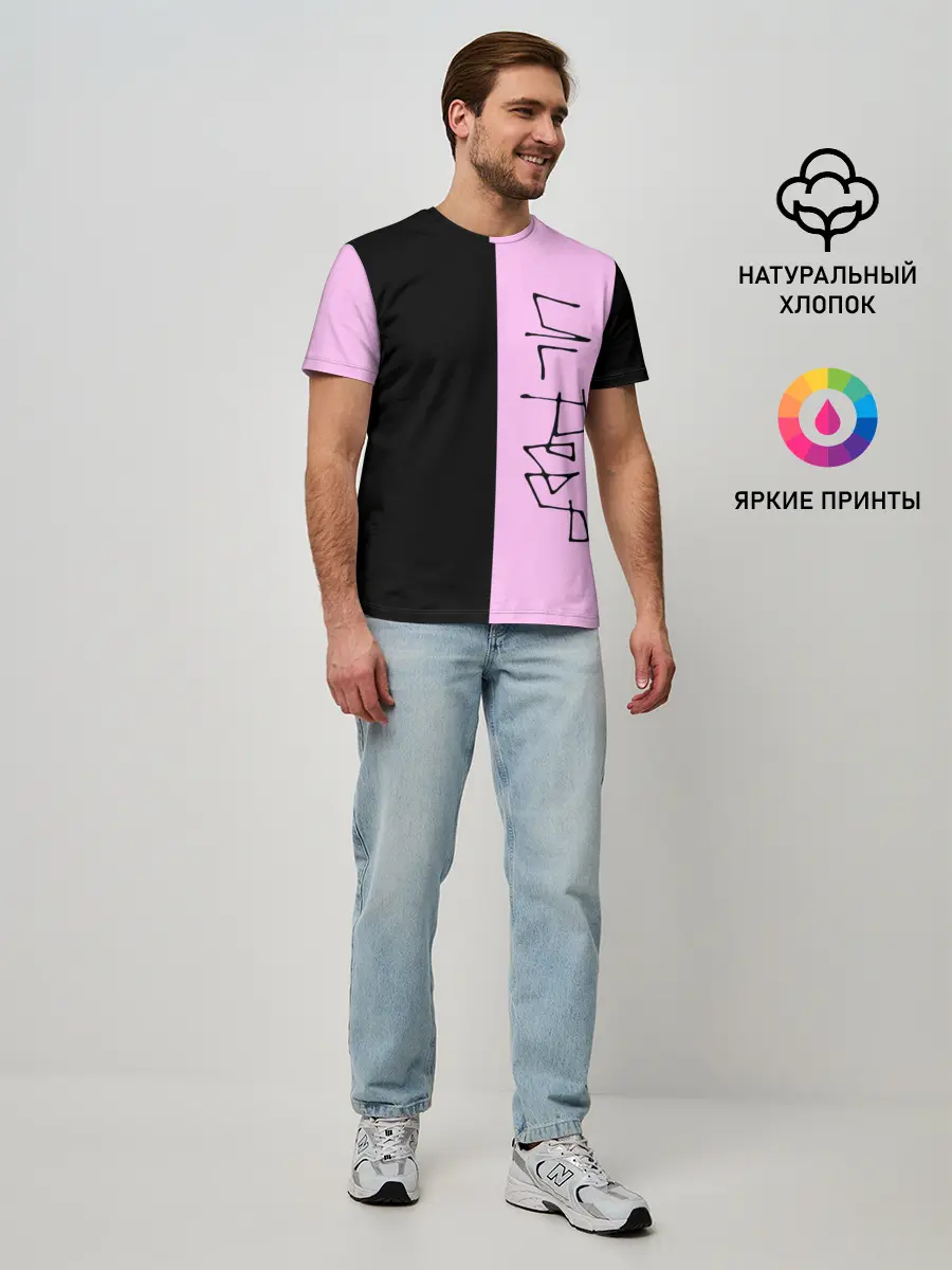 Мужская базовая футболка / LIL PEEP (P007_P004ooo1784821, P004ooo1784821)