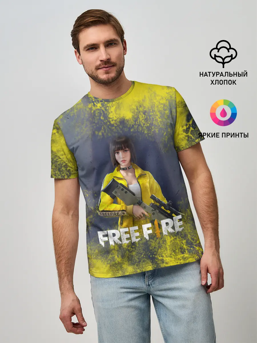 Мужская базовая футболка / GARENA FREEFIRE | БАТЛГРАУНД (Z)