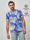 Мужская базовая футболка / Синий Киви