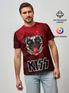 Мужская базовая футболка / Собака в стиле KISS