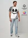 Мужская базовая футболка / Marshmello (P007_P004ooo1958291, P004ooo1958291)
