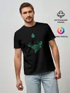 Мужская базовая футболка / Зеленый ураган