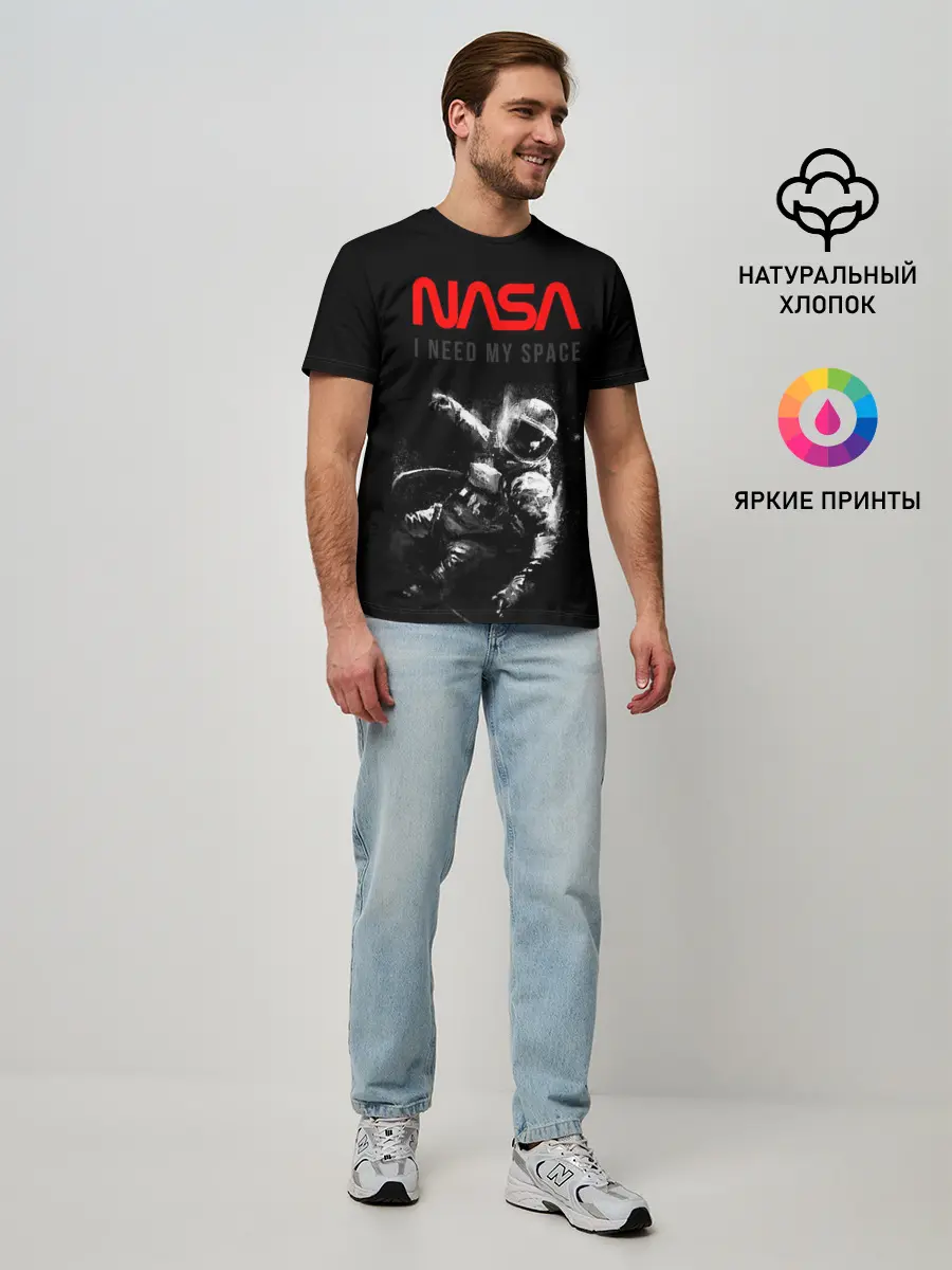 Мужская базовая футболка / Nasa (P007_P004ooo1867631, P004ooo1867631)