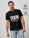 Мужская базовая футболка / Logo+(На спине)