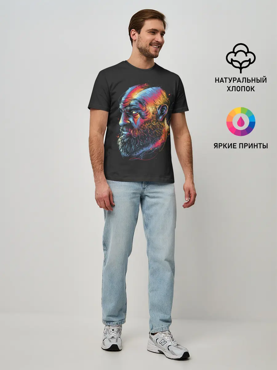 Мужская базовая футболка / Rainbow of war