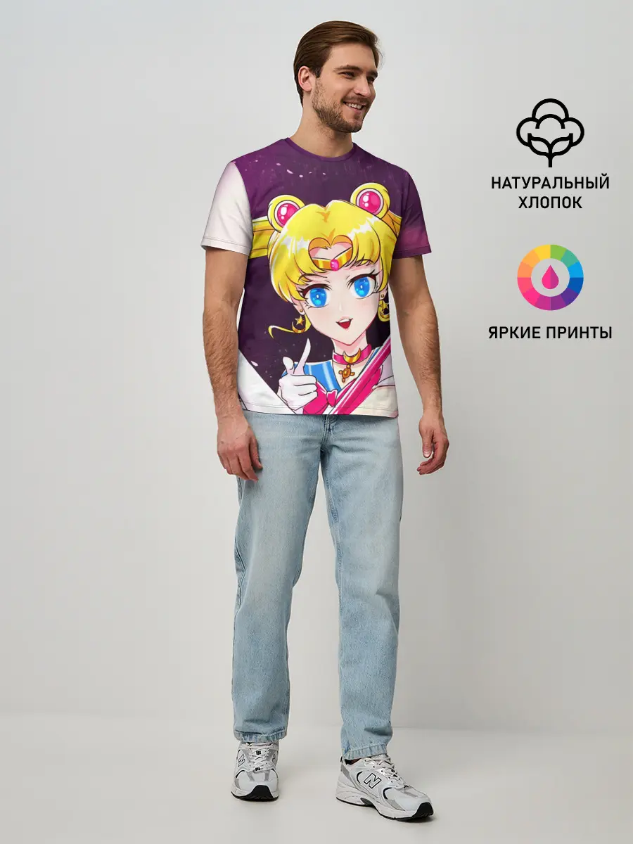 Мужская базовая футболка / Sailor Moon