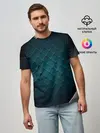 Мужская базовая футболка / 3D luxury metal
