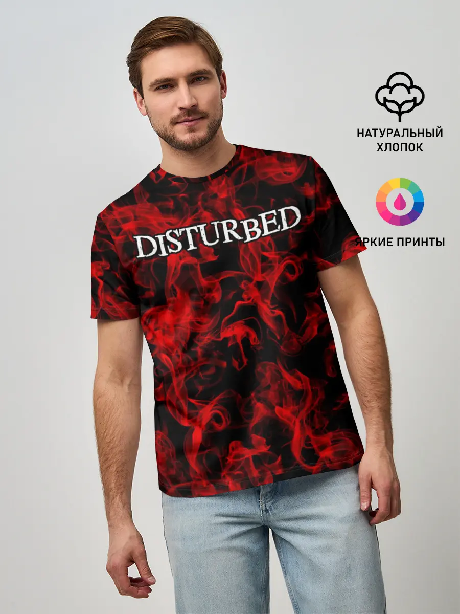 Мужская базовая футболка / Disturbed