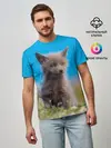 Мужская базовая футболка / Смешной лисенок