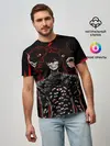 Мужская базовая футболка / Юмико Такаги в черном Hellsing