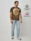 Мужская базовая футболка / Биткоин