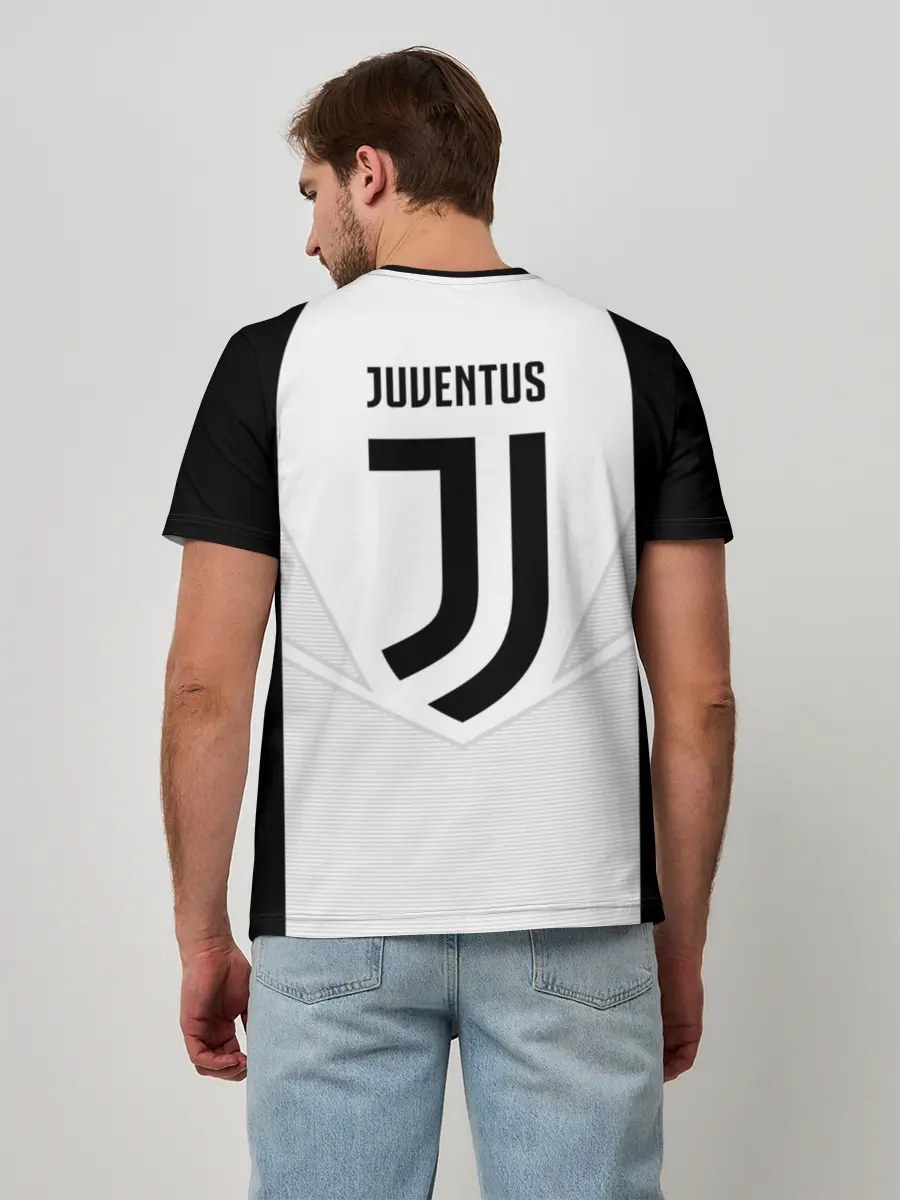 Мужская базовая футболка / JUVENTUS SPORT (НА СПИНЕ)