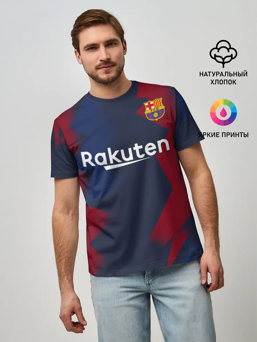 Мужская базовая футболка / Barcelona PreMatch home