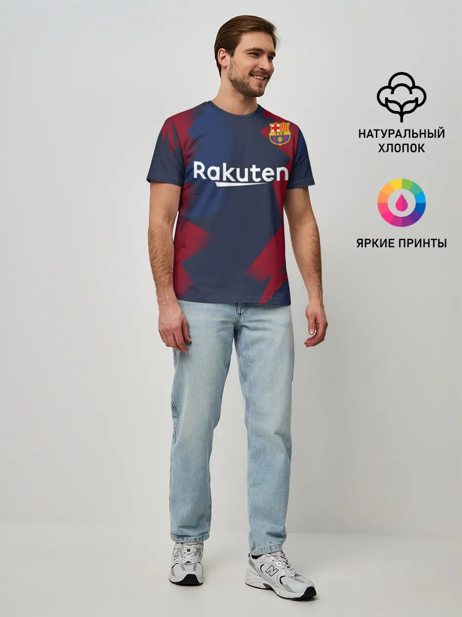 Мужская базовая футболка / Barcelona PreMatch home