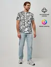Мужская базовая футболка / Doodle граффити
