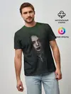 Мужская базовая футболка / Билли Айлиш демонический стиль