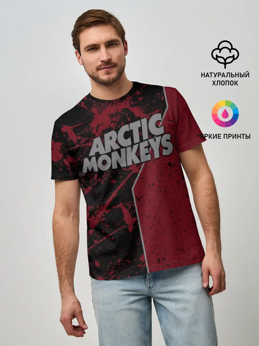 Мужская базовая футболка / Arctic Monkeys (P007_P004ooo1654439, P004ooo1654439)