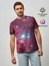 Мужская базовая футболка / космос