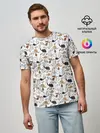 Мужская базовая футболка / Котики
