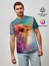 Мужская базовая футболка / КОСМИЧЕСКИЙ КОТ