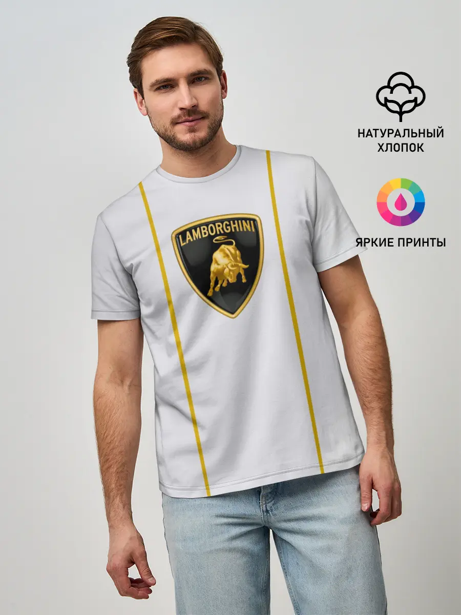 Мужская базовая футболка / LAMBORGHINI. (P007_P004ooo1546107, P004ooo1546107)