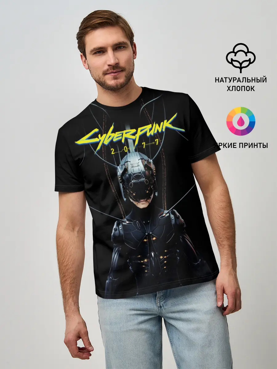 Мужская базовая футболка / Cyberpunk 2077