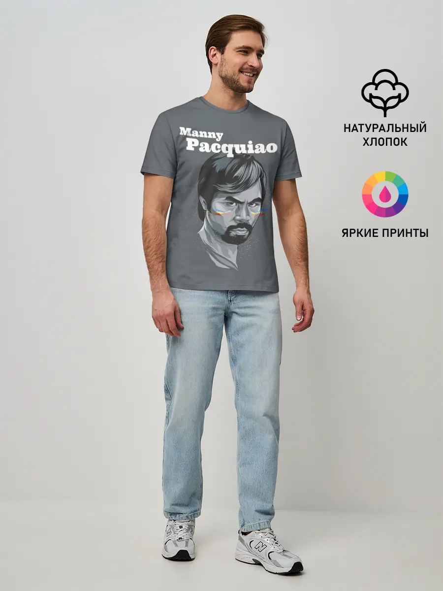 Мужская базовая футболка / Manny Pacquiao