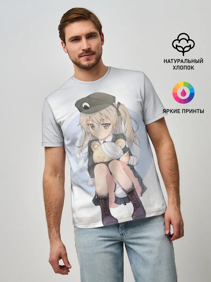 Мужская базовая футболка / Girls und Panzer