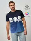 Мужская базовая футболка / космос