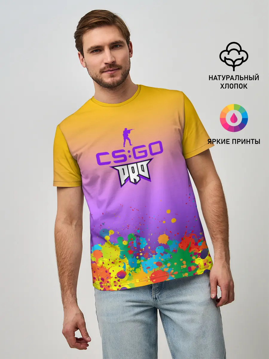 Мужская базовая футболка / pro100