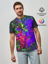 Мужская базовая футболка / КИСЛОТНЫЕ БРЫЗГИ