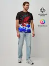 Мужская базовая футболка / Кровавый Кракен Монстр